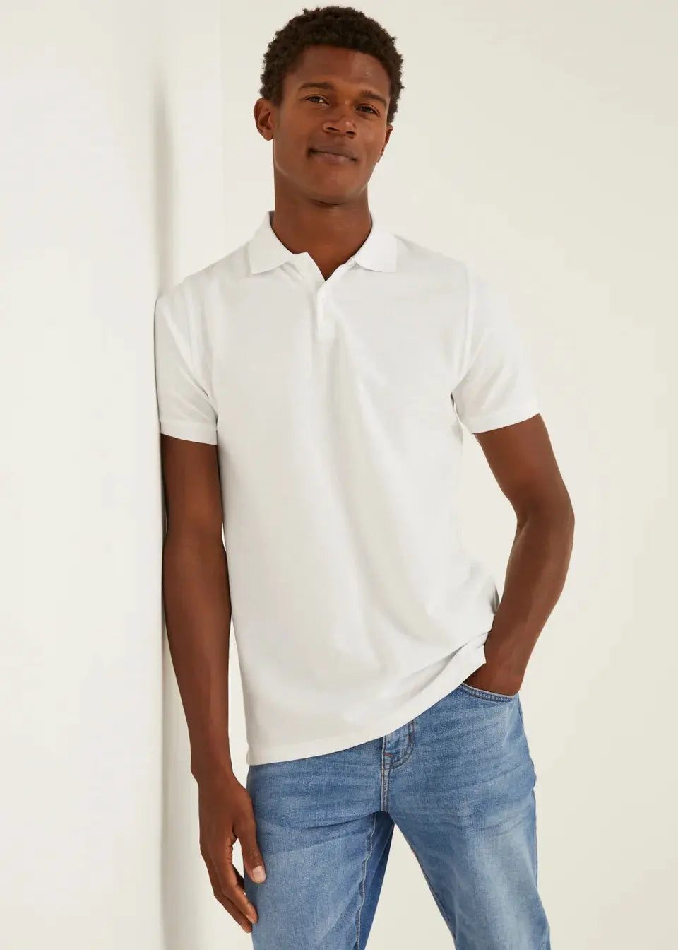 ClassiCove™ White Polo T-Shirt – Premium Dry-Fit Performance Wear Desi Hands