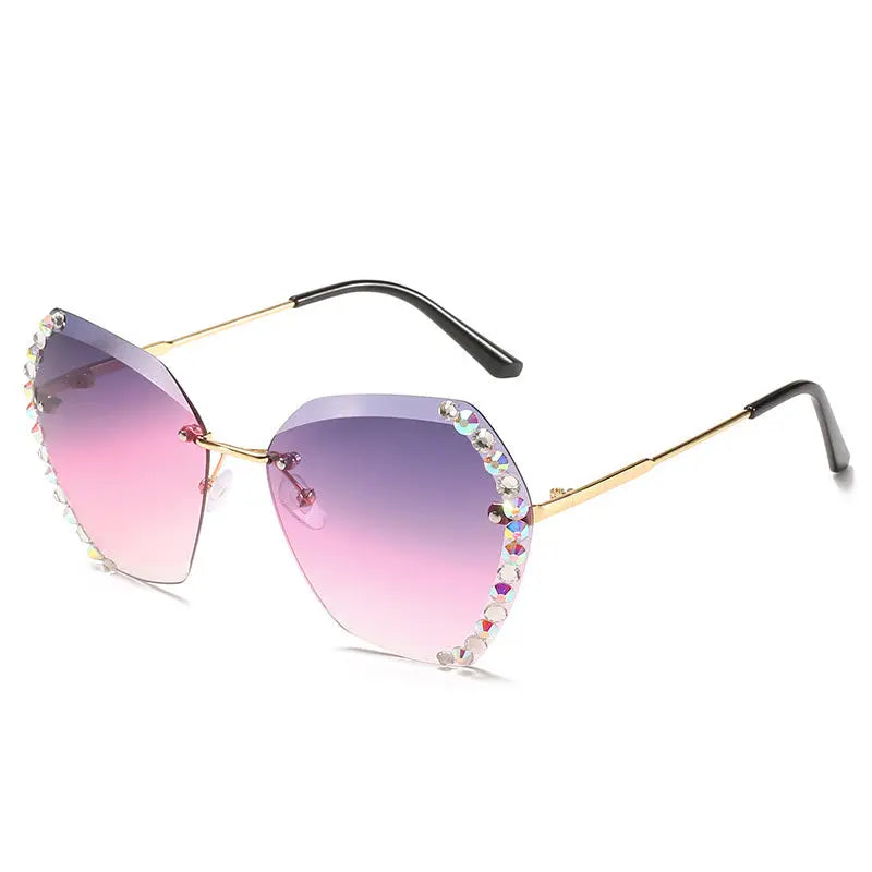 ClassiCove™ Crystal Edge Glam Sunglasses Desi Hands