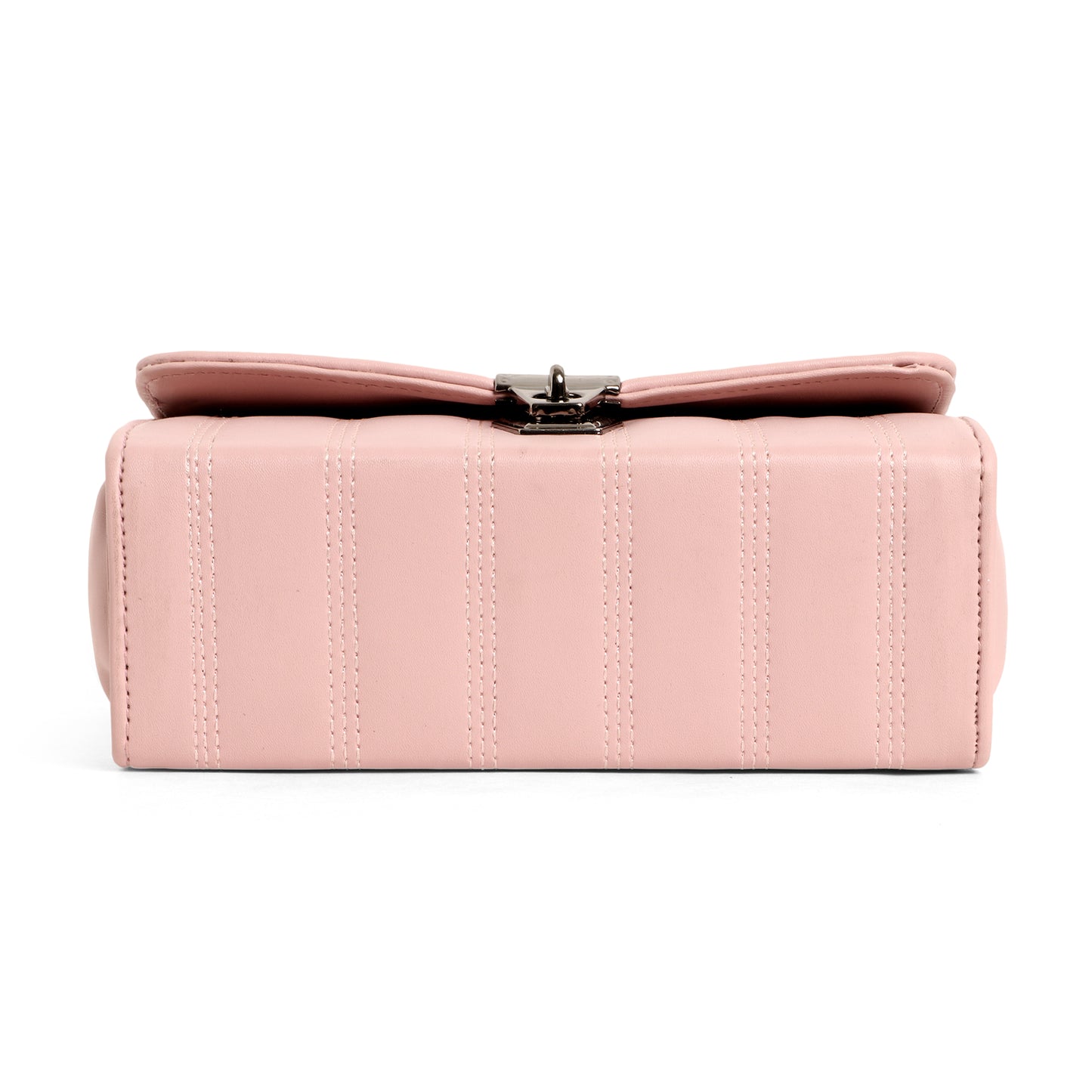 Classicove Chic Pink Chain Shoulder Bag with Multi-Compartments Desi Hands