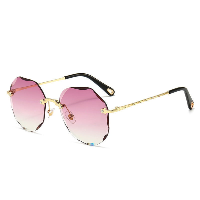 Classicove™ PetalCharm Oversized Rimless Sunglasses