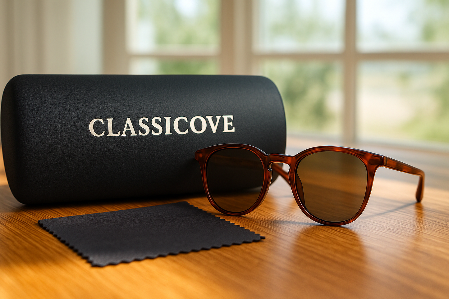 ClassiCove™ Amber Vision Sunglasses Desi Hands