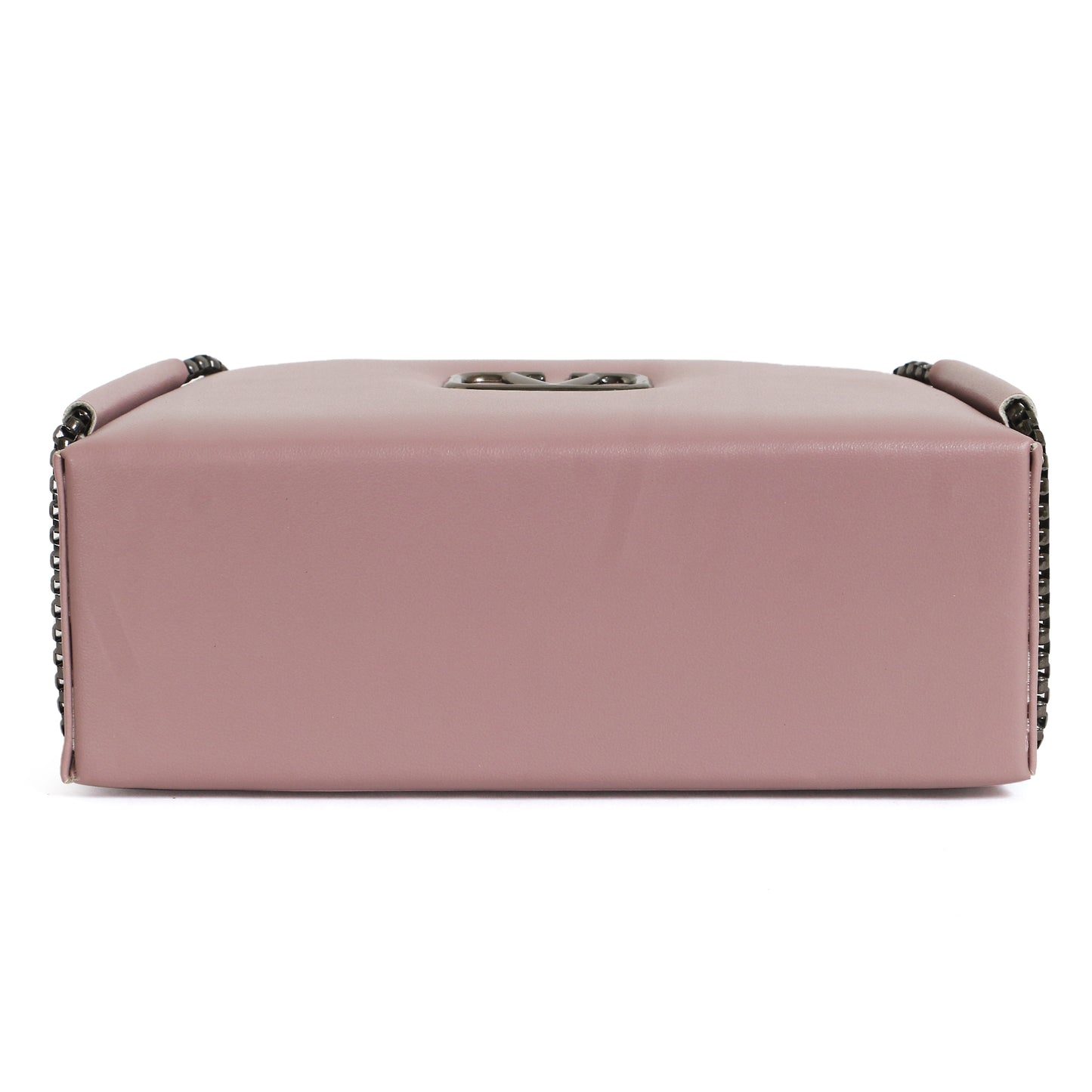 Classicove Elegant Pink Shoulder Bag with Chain Detailing Desi Hands