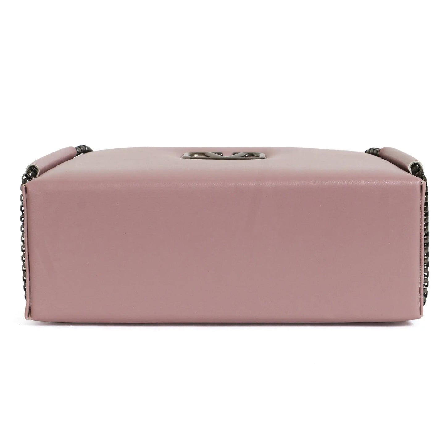 Classicove Elegant Pink Shoulder Bag with Chain Detailing Desi Hands