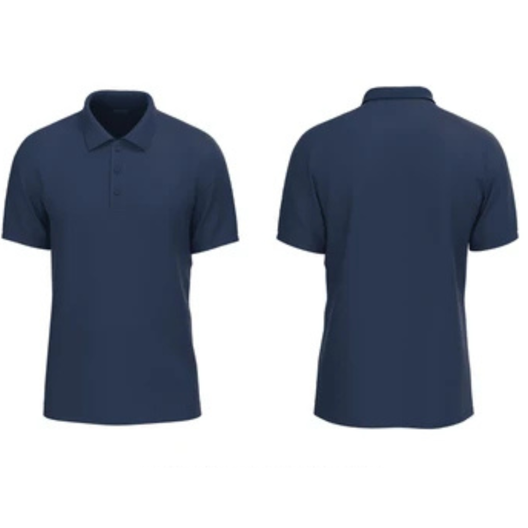ClassiCove™ Navy Blue Polo T-Shirt – Premium Dry-Fit Performance Wear