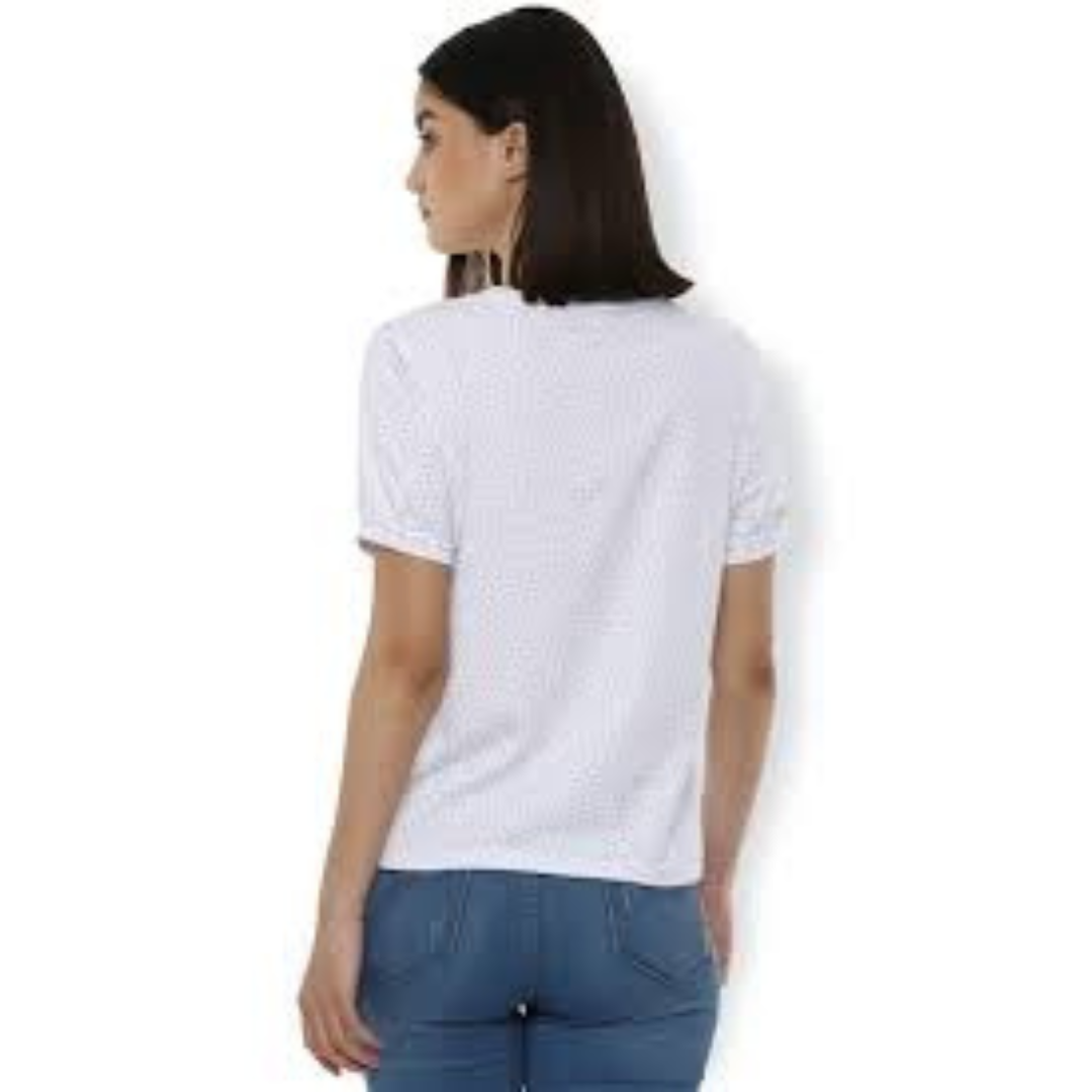 ClassiCove™ White Premium Polycotton Round Neck Tee – 180 GSM Desi Hands