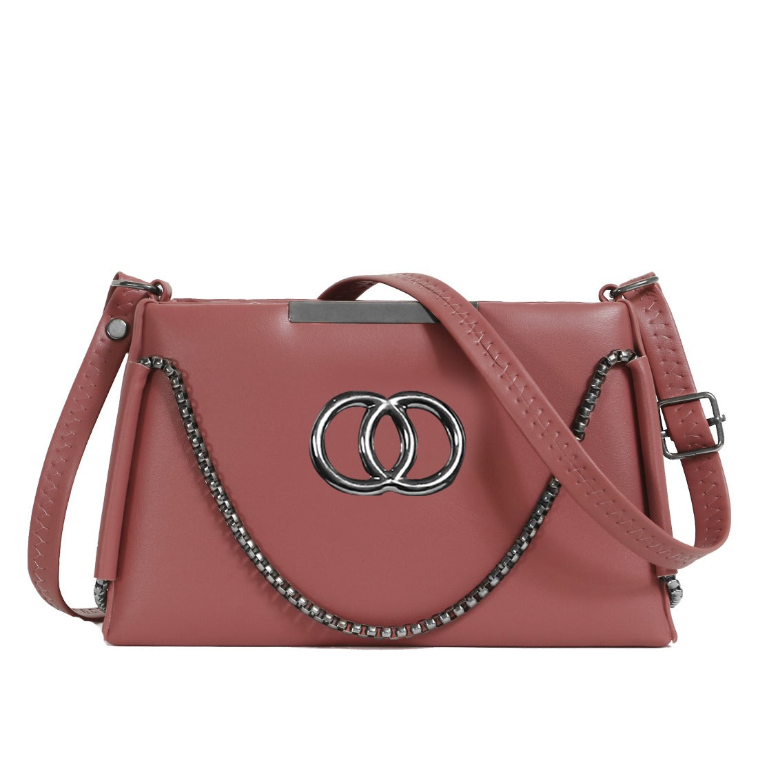 Classicove Stylish Pink Chain Shoulder Bag for Women Desi Hands