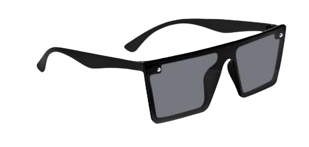 ClassiCove™ Shadow Luxe Square Sunglasses Black