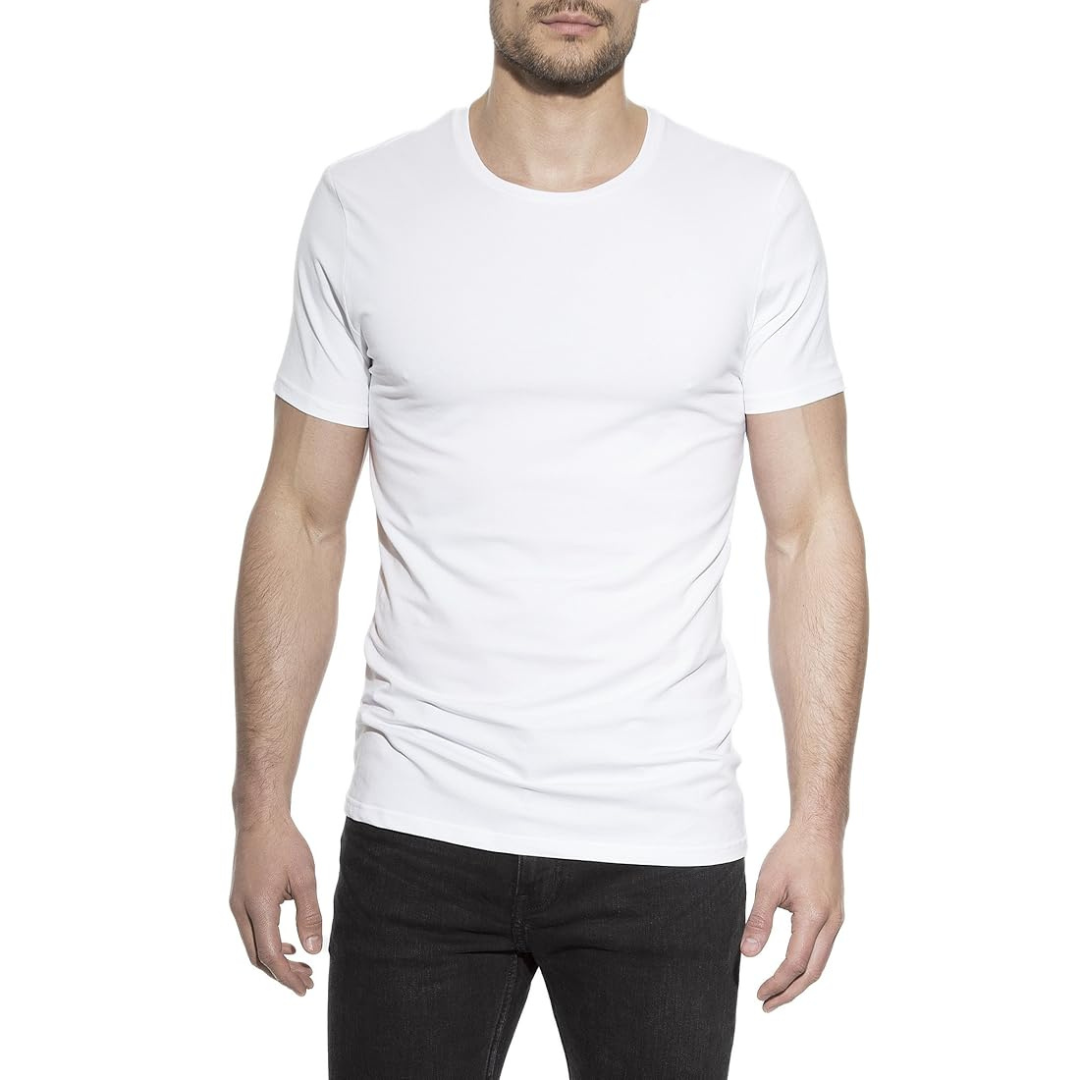 ClassiCove™ White Premium Polycotton Round Neck Tee – 180 GSM