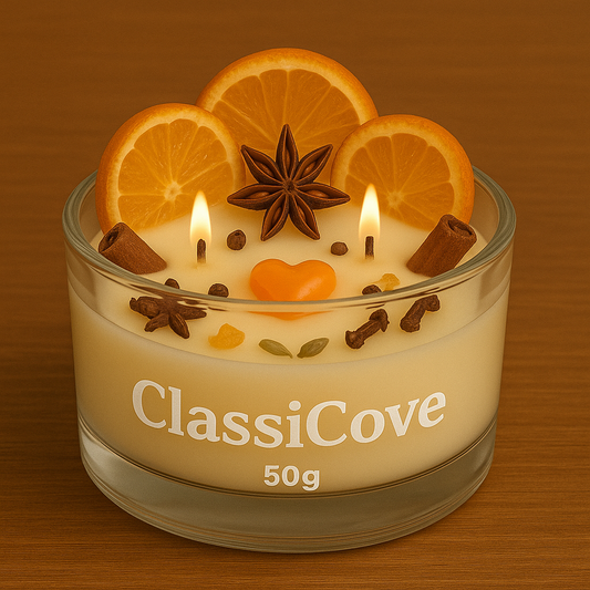 Classicove™ Aroma Candle – Vanilla, Cinnamon, Lime & Cloves