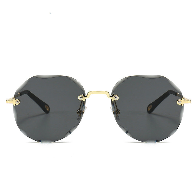 Classicove™ PetalCharm Oversized Rimless Sunglasses