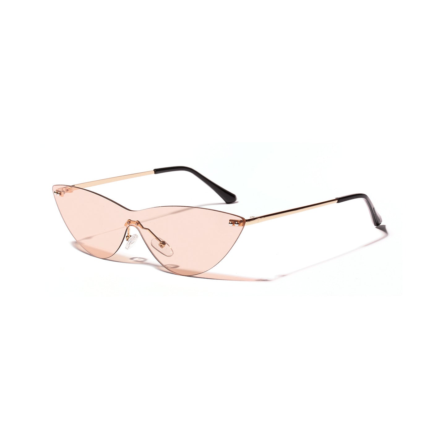 Classicove™ Cat-Eye Rimless Sunglasses – Stylish Gradient Shades for Women