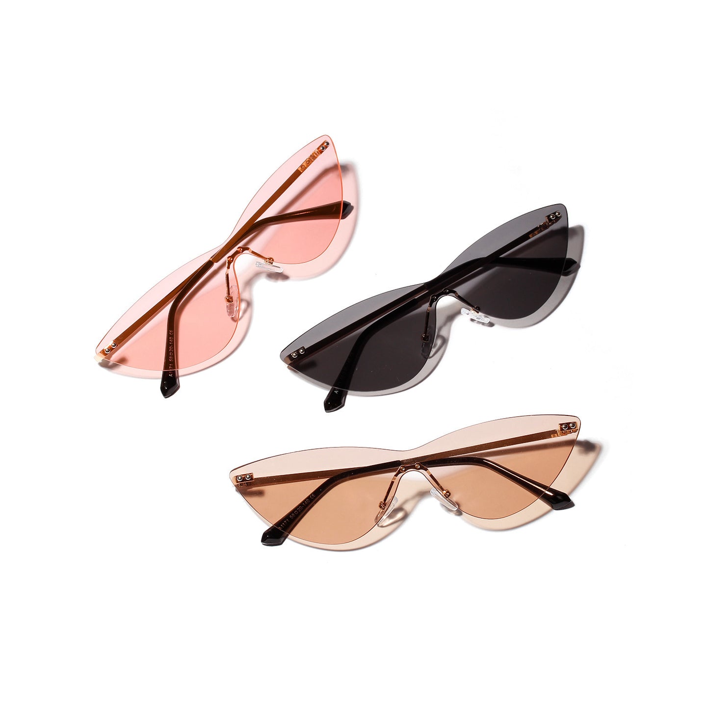 Classicove™ Cat-Eye Rimless Sunglasses – Stylish Gradient Shades for Women