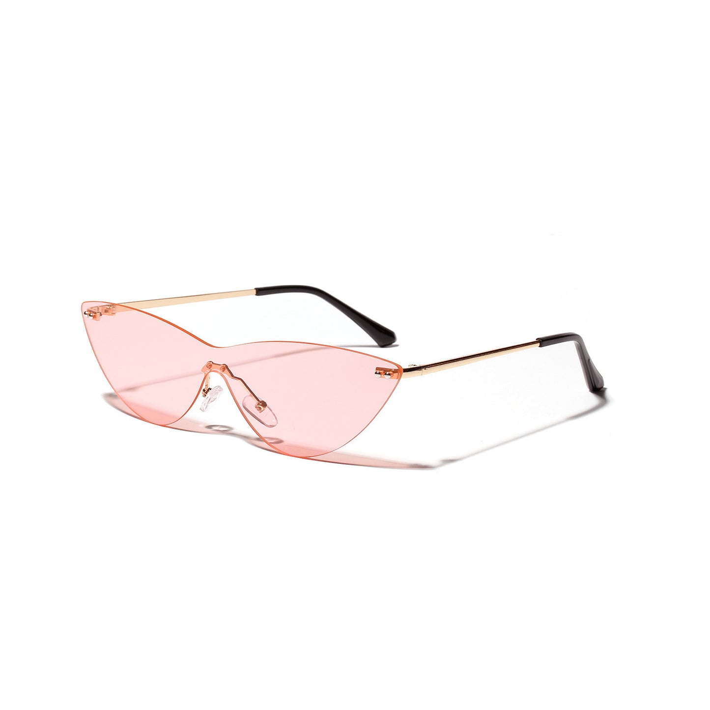 Classicove™ Cat-Eye Rimless Sunglasses – Stylish Gradient Shades for Women