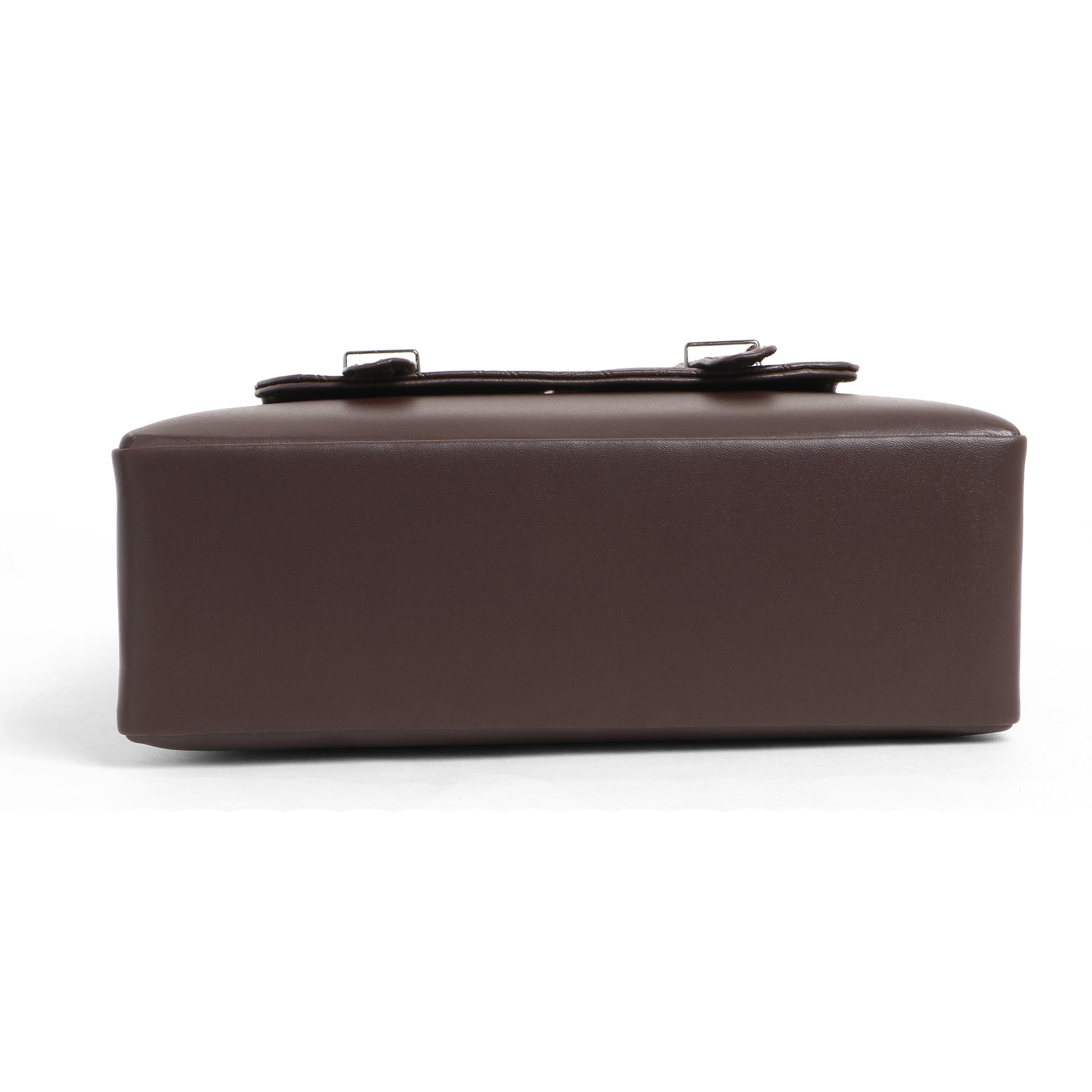 Elegant Multi-Compartment Brown Leather Handbag for Women by Classicove Desi Hands