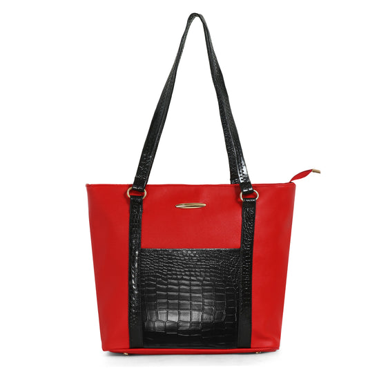 Classicove Red & Black Premium Tote Bag – Stylish Everyday Companion Desi Hands