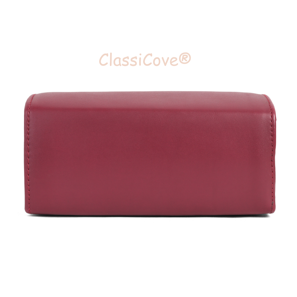 ClassiCove Women  Handbag | PU Leather Satchel Bag with Sling Strap | Stylish Office & Casual Purse Desi Hands