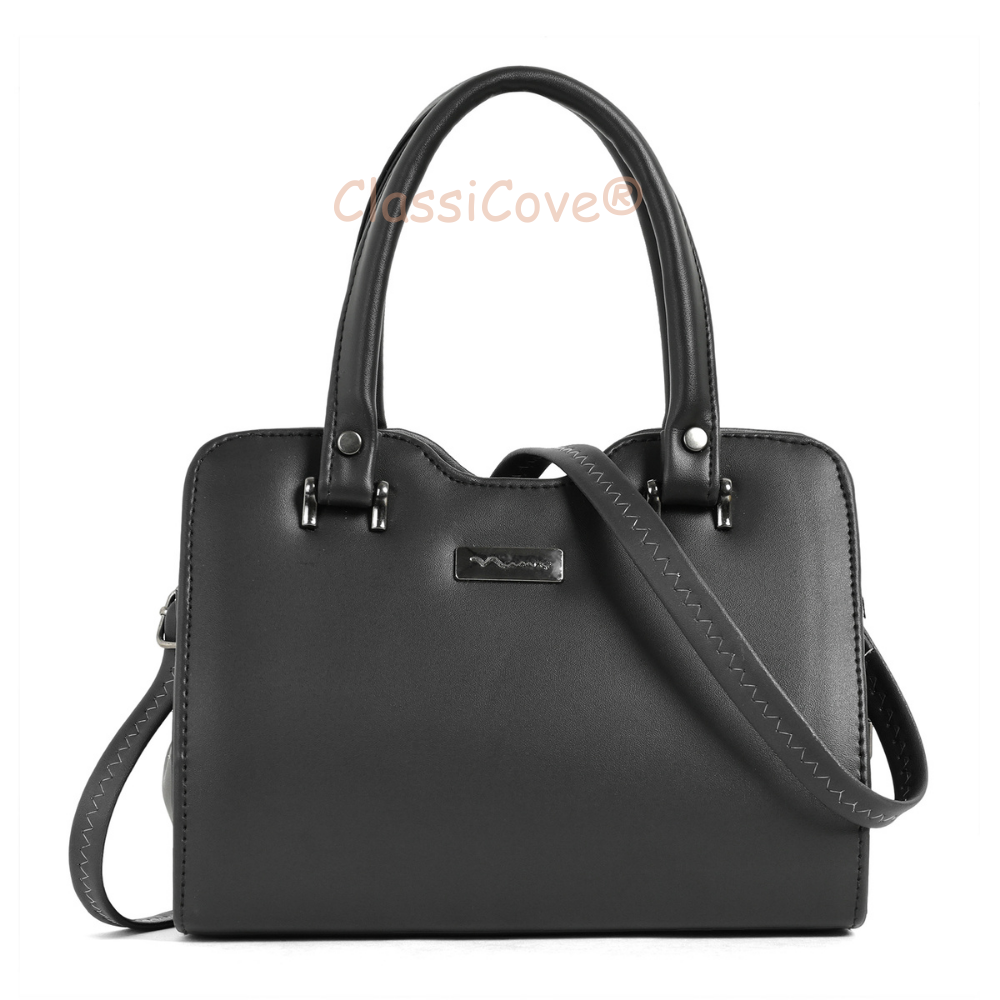 ClassiCove Women  Handbag | PU Leather Satchel Bag with Sling Strap | Stylish Office & Casual Purse Desi Hands