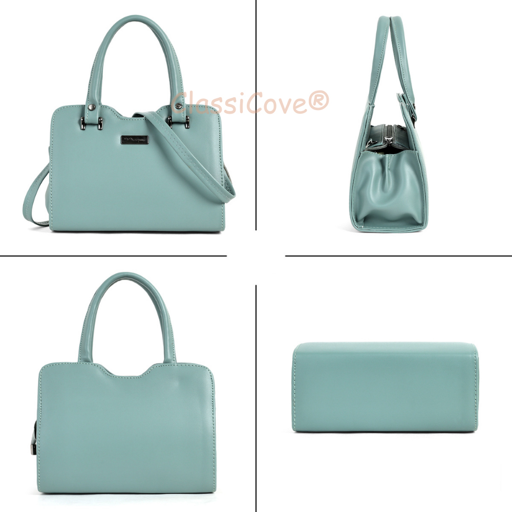 ClassiCove Women  Handbag | PU Leather Satchel Bag with Sling Strap | Stylish Office & Casual Purse Desi Hands