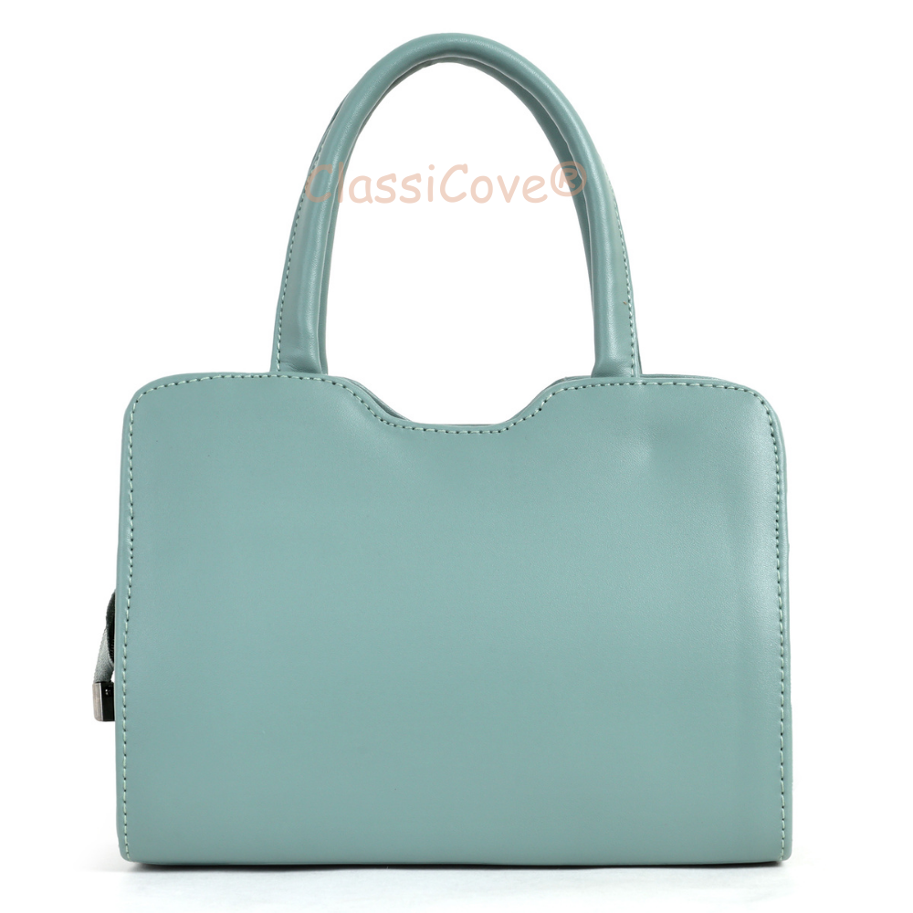 ClassiCove Women  Handbag | PU Leather Satchel Bag with Sling Strap | Stylish Office & Casual Purse Desi Hands