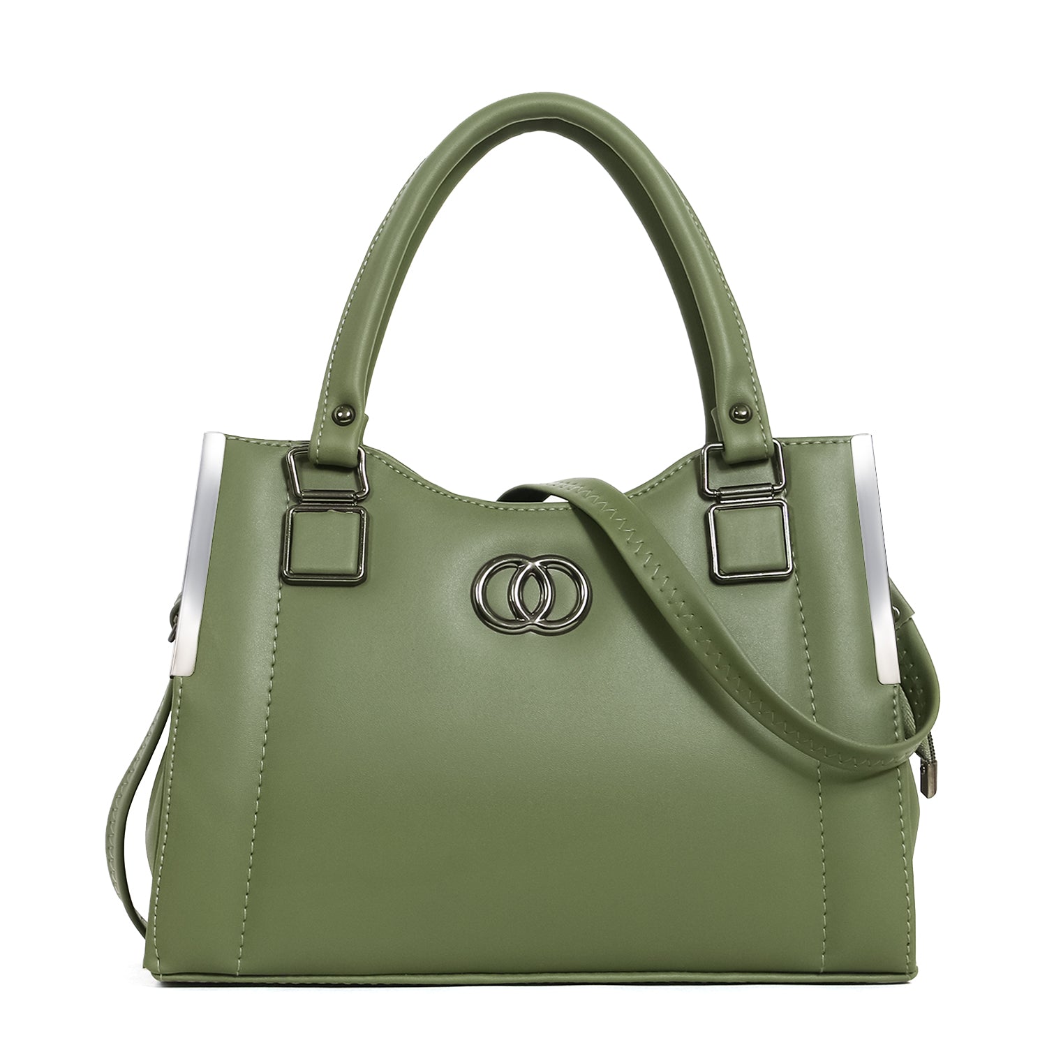 Classicove Elegant Green Handbag with Multi-Compartments for Women Desi Hands