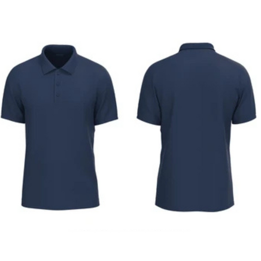 ClassiCove™ Navy Blue Polo T-Shirt – Premium Dry-Fit Performance Wear